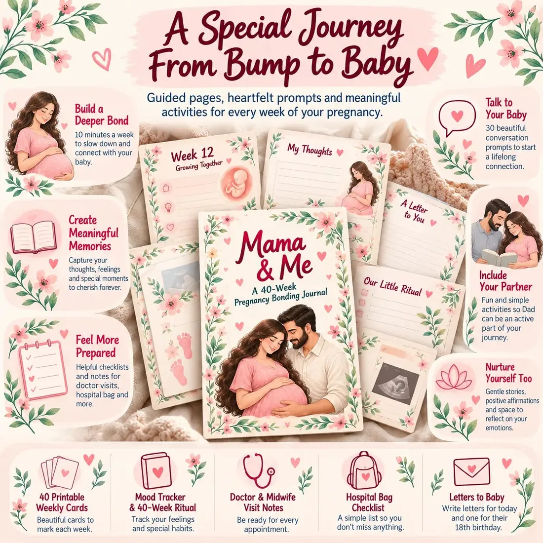 A special journey from bump to baby: what the journal helps with