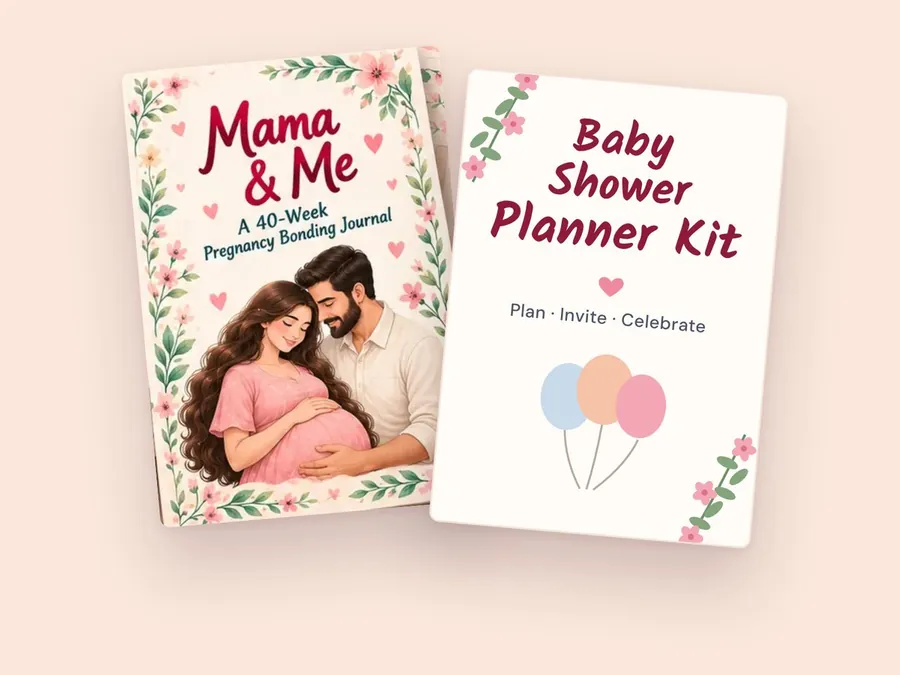 Journal with the Baby Shower Planner Kit